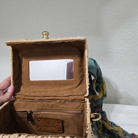 Patricia Nash Woven Handbag with Leather Accents Size S - Picture 7 of 12